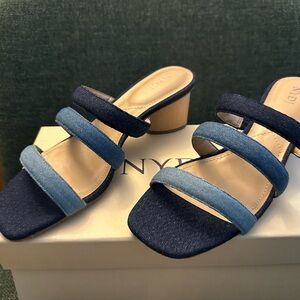 NYDJ Women's Blue Strappy Heels (New!!!)